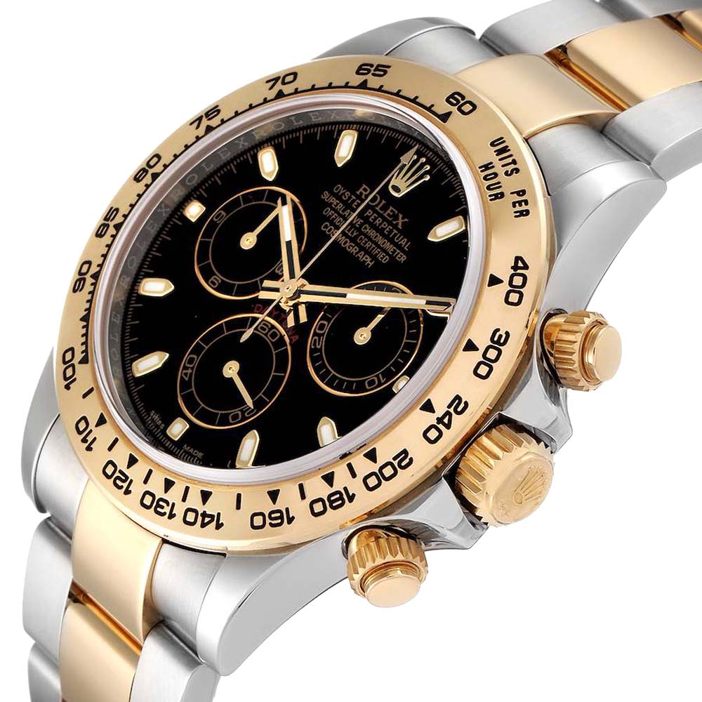 

Rolex Black 18K Yellow Gold And Stainless Steel Cosmograph Daytona 116503 Men's Wristwatch 40 MM