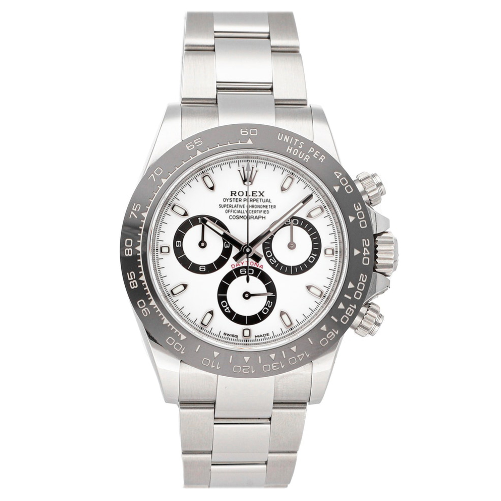 

Rolex White Stainless Steel Cosmograph Daytona 116500LN Men's Wristwatch 40 MM