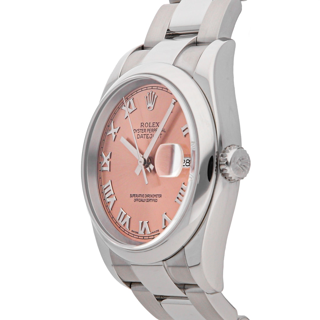 

Rolex Pink Stainless Steel Datejust 116200 Men's Wristwatch 36 MM