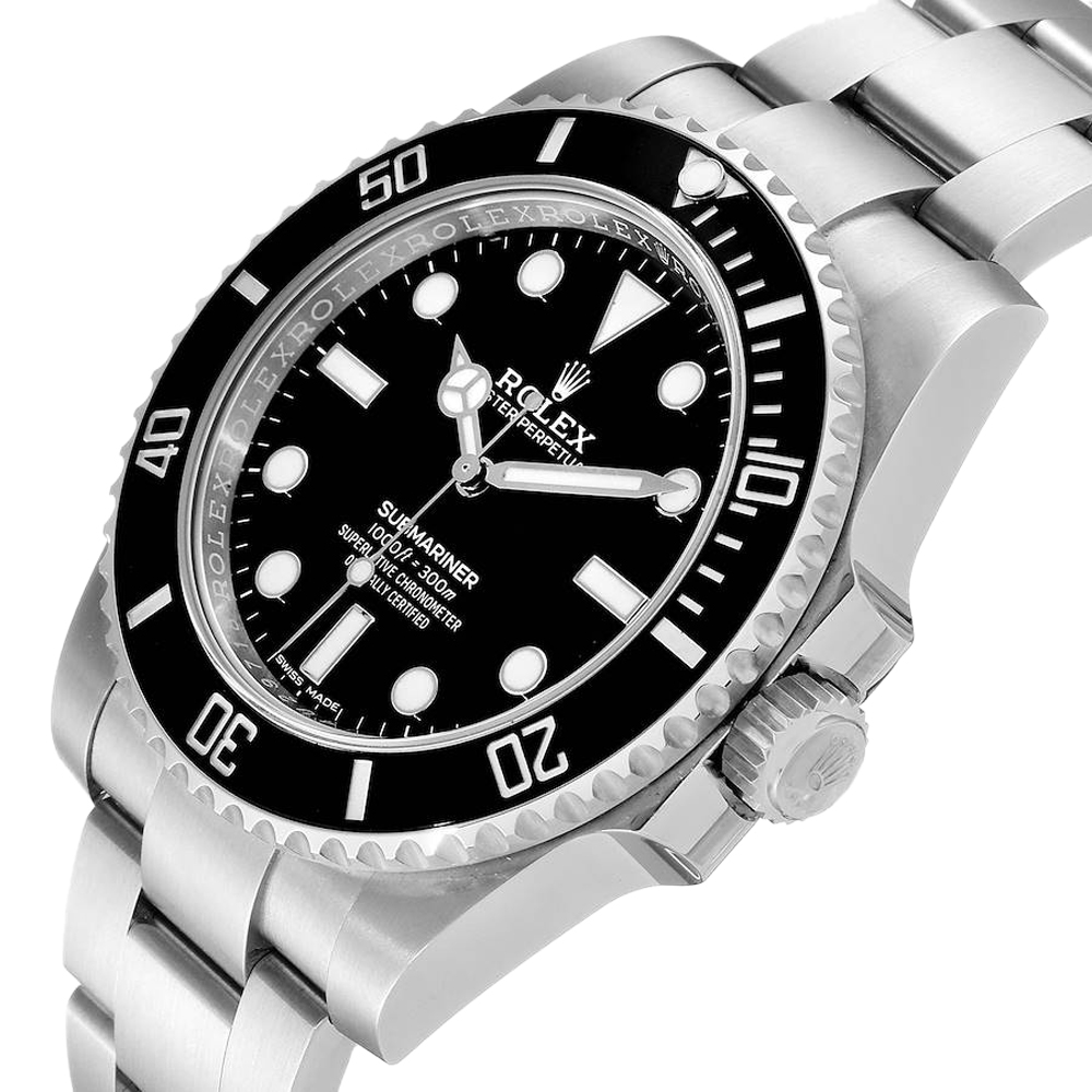 

Rolex Black Stainless Steel Submariner 114060 Men's Wristwatch 40 MM
