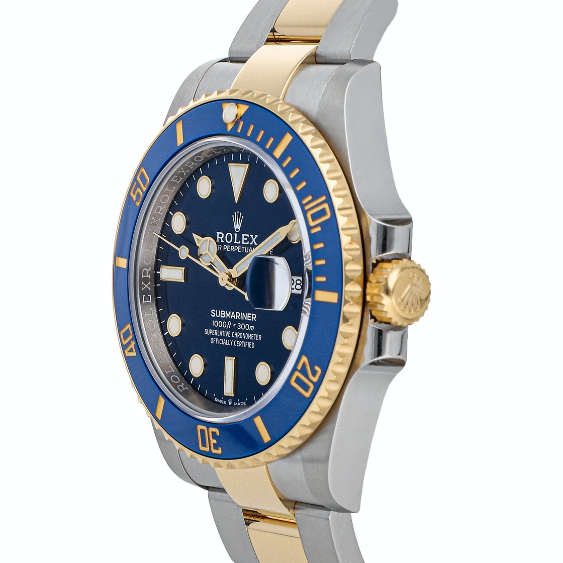 

Rolex Blue 18K Yellow Gold And Stainless Steel Submariner Date 126613LB Men's Wristwatch 41 MM