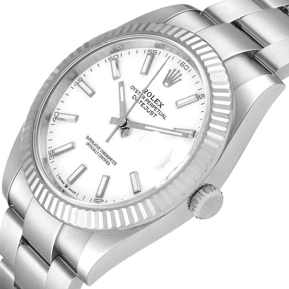 

Rolex White Stainless Steel Datejust II 126334 Men's Wristwatch 41 MM