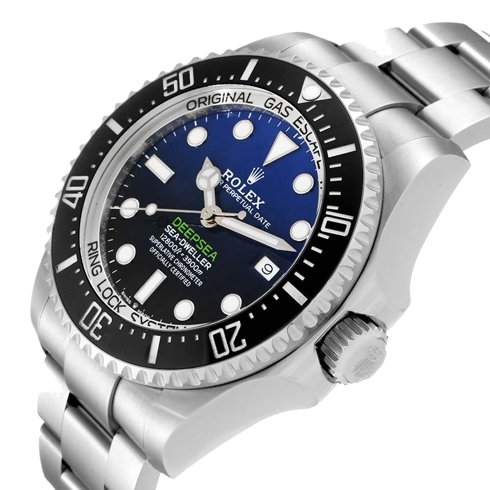 

Rolex Blue Stainless Steel Seadweller Deepsea 126660 Men's Wristwatch 44 MM