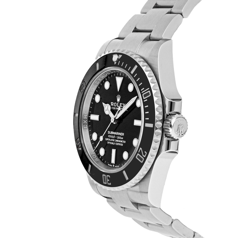 

Rolex Black Stainless Steel Submariner 124060 Men's Wristwatch 41 MM