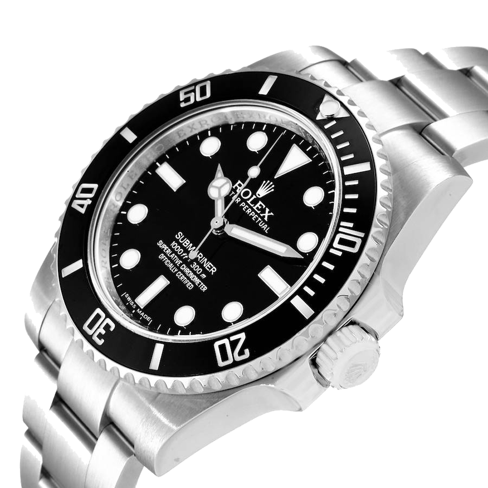 

Rolex Black Stainless Steel Submariner 114060 Men's Wristwatch 40 MM