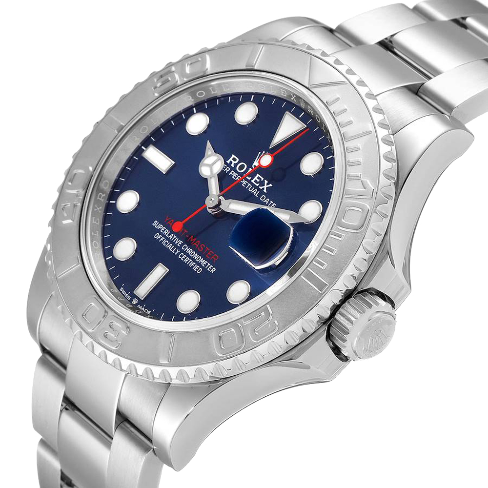 

Rolex Blue Stainless Steel Yachtmaster 126622 Men's Wristwatch 40 MM
