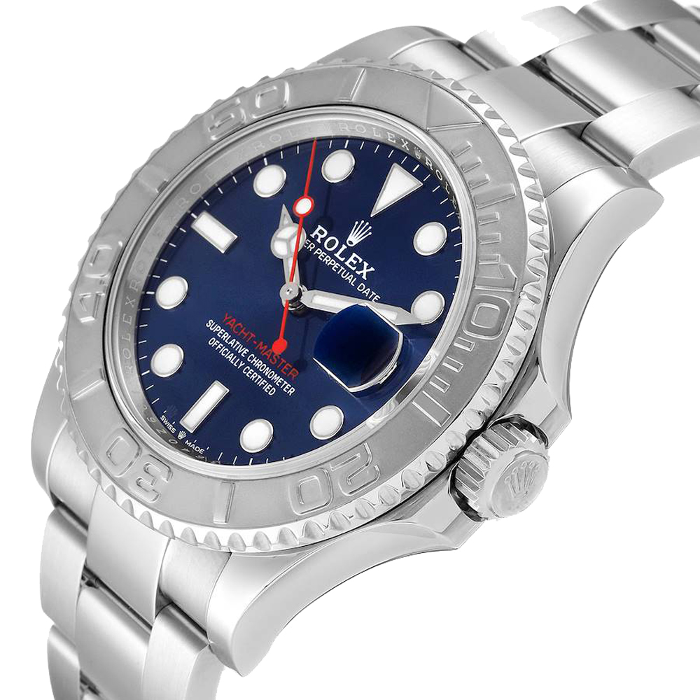 

Rolex Blue Stainless Steel Yachtmaster 126622 Men's Wristwatch 40 MM