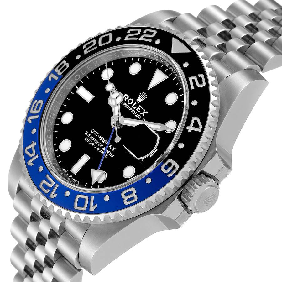 

Rolex Black Stainless Steel GMT Master II 126710 Men's Wristwatch 40 MM