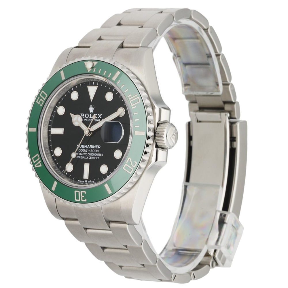 

Rolex Black Stainless Steel 126610LV Submariner Date Kermit Men's Wristwatch 41 MM