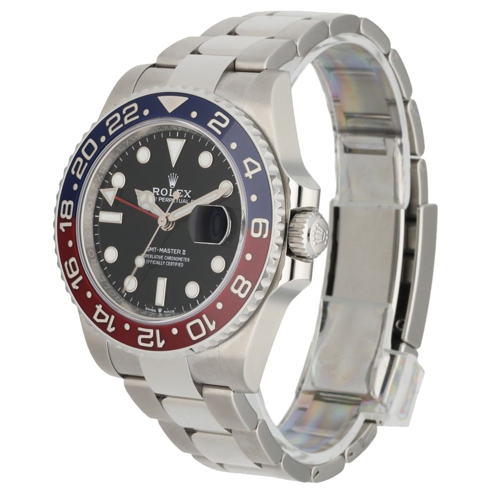 

Rolex Black Stainless Steel GMT-Master ll 126710BLRO Pepsi Men's Wristwatch 40 MM