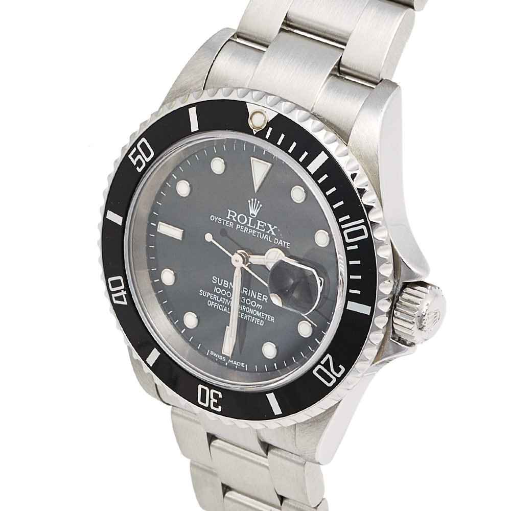 

Rolex Black Stainless Steel Submariner