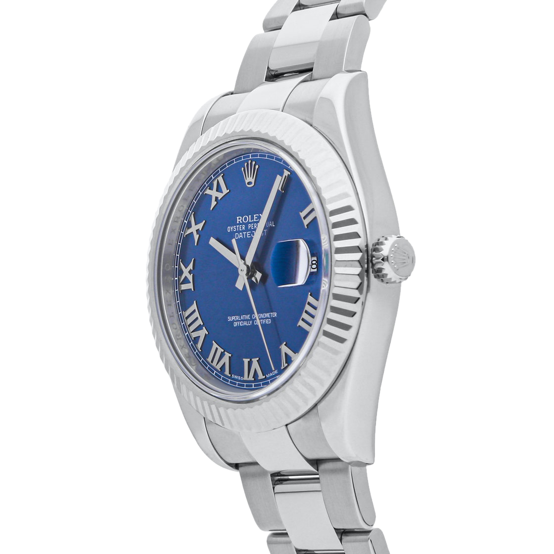 

Rolex Blue Stainless Steel Datejust II 116334 Men's Wristwatch