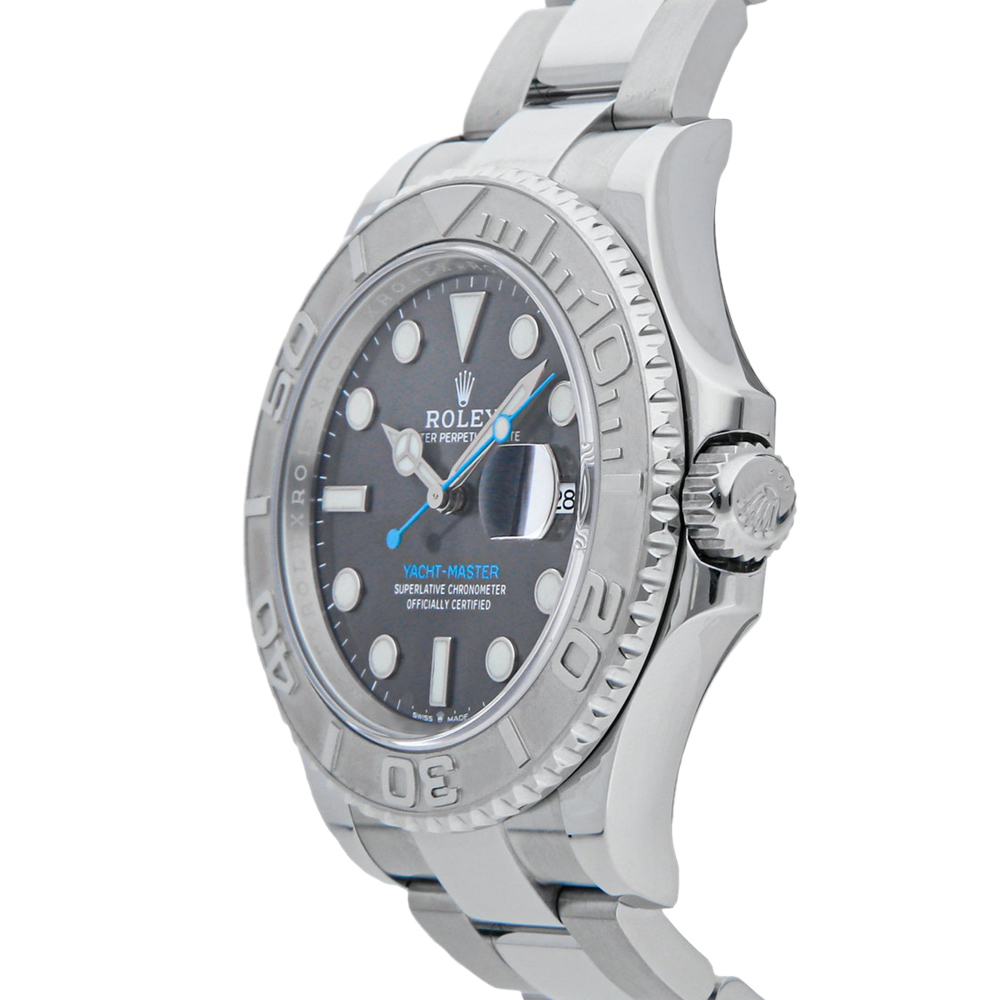 

Rolex Rhodium Stainless Steel Yacht-Master 126622 Men's Wristwatch, Grey