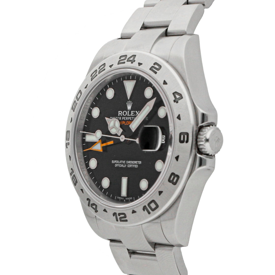 

Rolex Black Stainless Steel Explorer II 216570 Men's Wristwatch