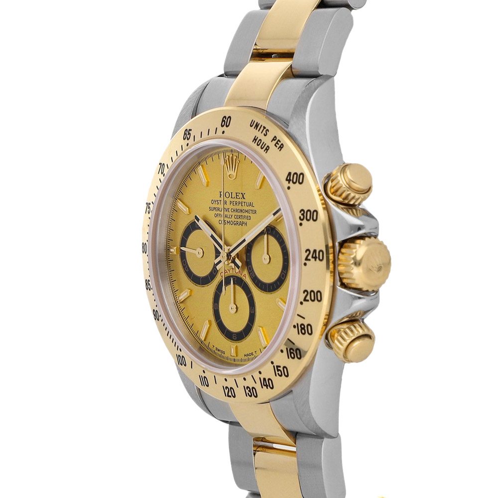 

Rolex Champagne 18K Yellow Gold And Stainless Steel Cosmograph Daytona 16523 Men's Wristwatch 40 MM