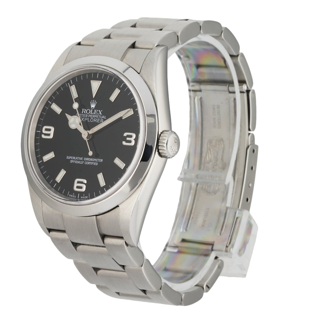 

Rolex Black Oyster Perpetual Explorer 114270 Men's Wristwatch 36 mm