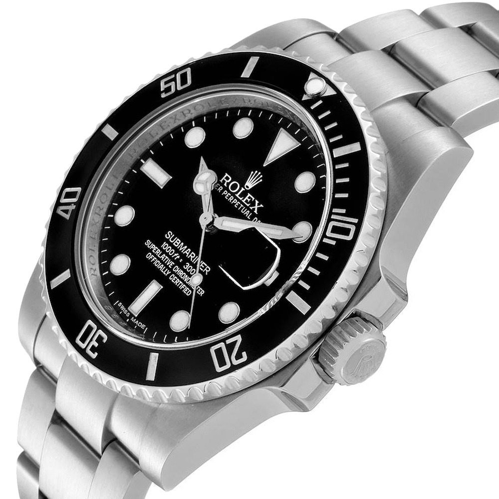 

Rolex Black Stainless Steel Submariner 116610 Men's Wristwatch 40 MM