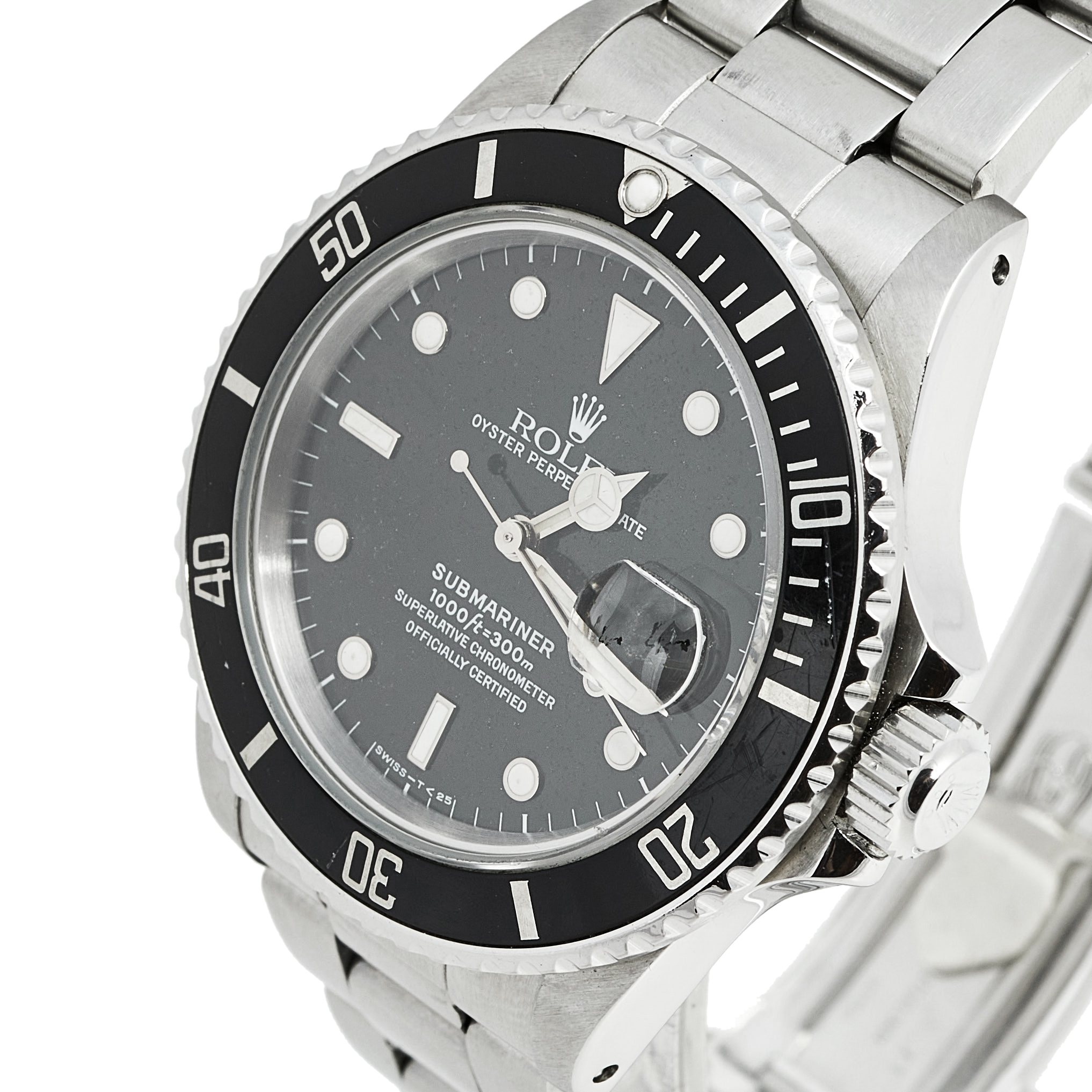 

Rolex Black Stainless Steel Submariner, Silver