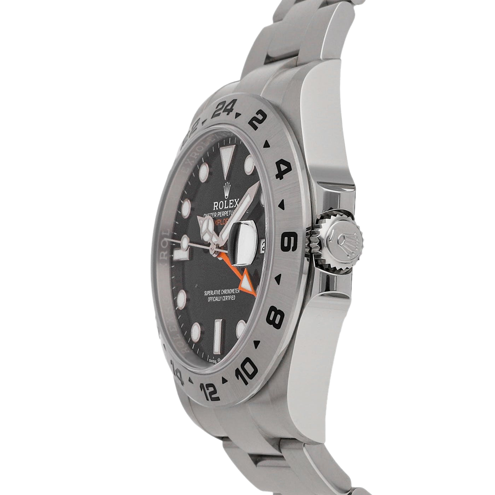 

Rolex Black Stainless Steel Explorer II 226570 Men's Wristwatch 42 mm