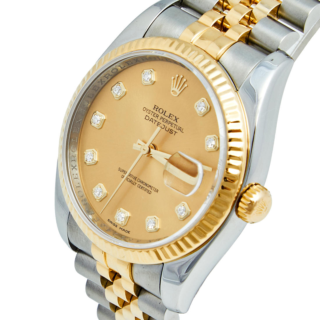 

Rolex Champagne Diamond, Gold