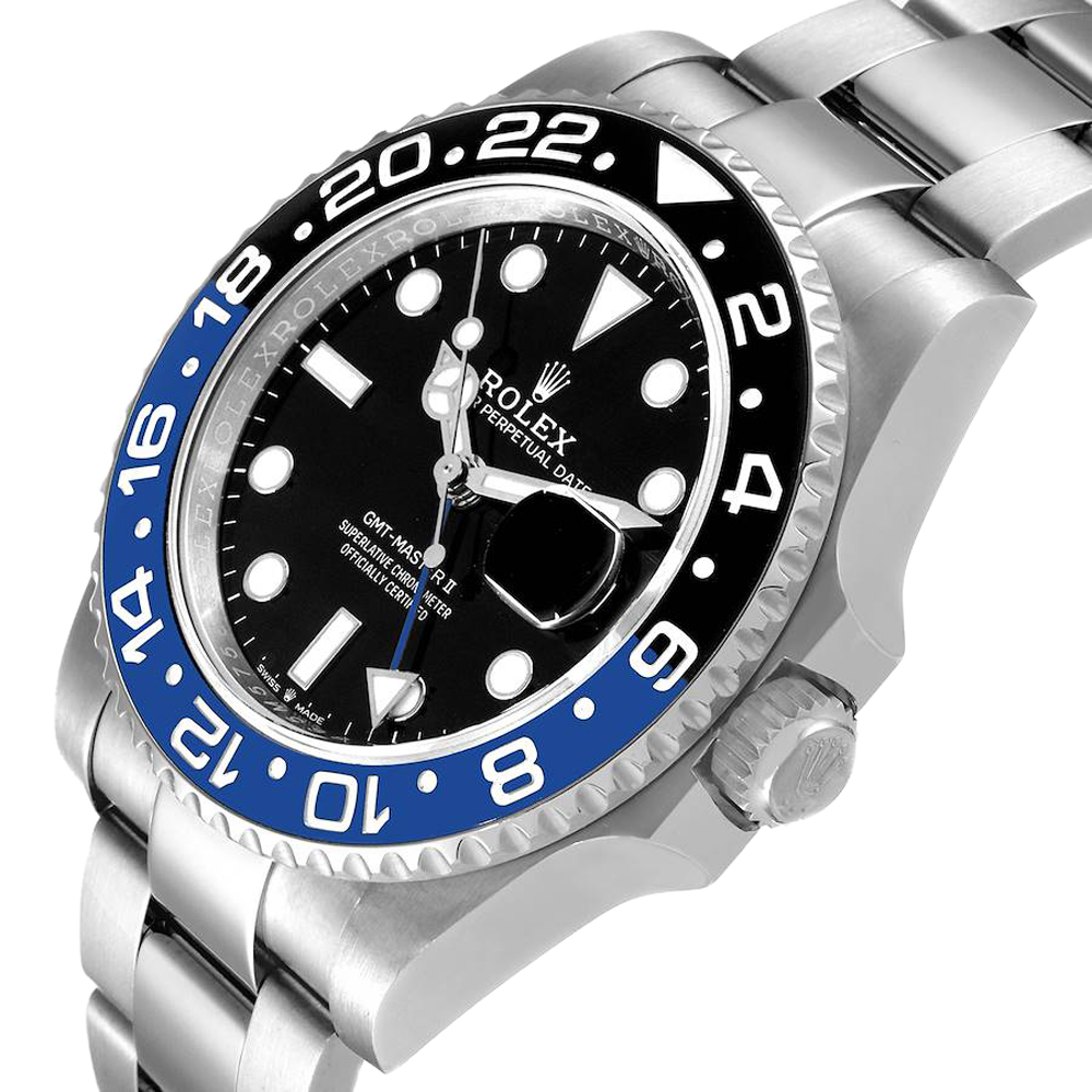 

Rolex Black Stainless Steel GMT Master II Batman 116710 Men's Wristwatch 40 MM
