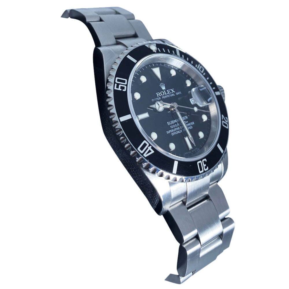 

Rolex Black Stainless Steel Submariner 16610 Automatic Men's Wristwatch 40 MM