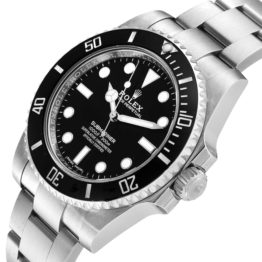 

Rolex Black Stainless Steel Submariner 114060 Men's Wristwatch 40 MM