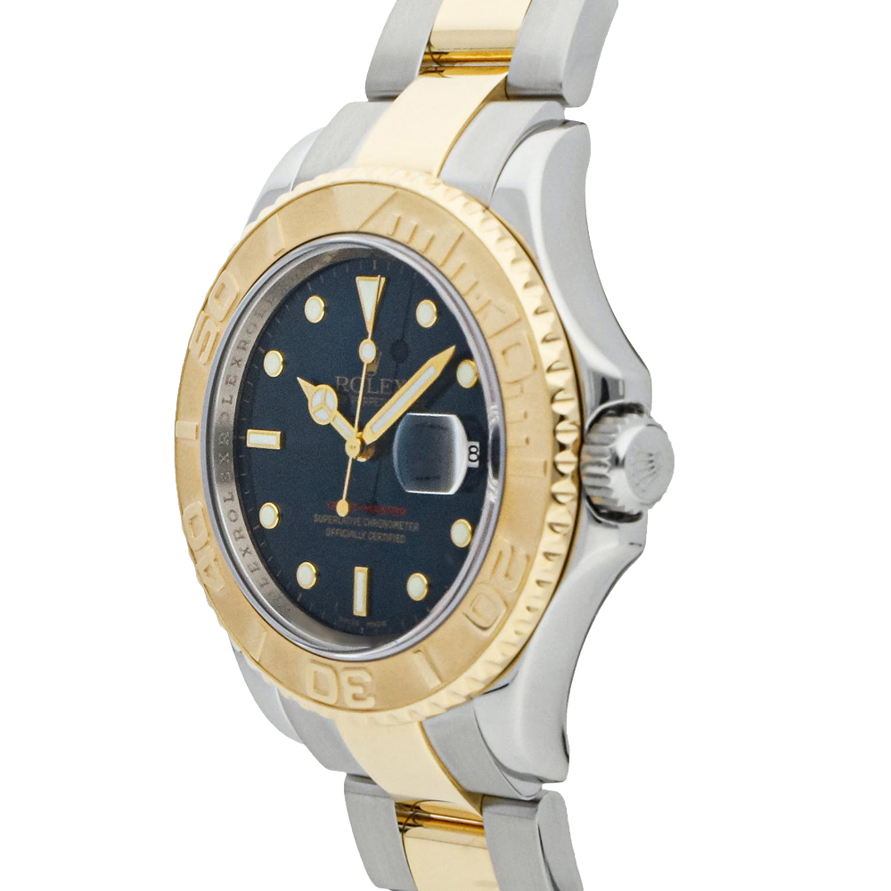 

Rolex Blue 18K Yellow Gold And Stainless Steel Yacht-Master 16623 Men's Wristwatch 40 MM