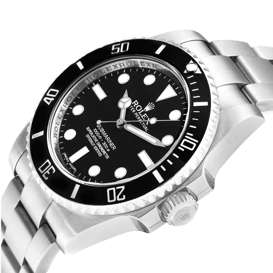 

Rolex Black Stainless Steel Submariner 114060 Men's Wristwatch 40 MM