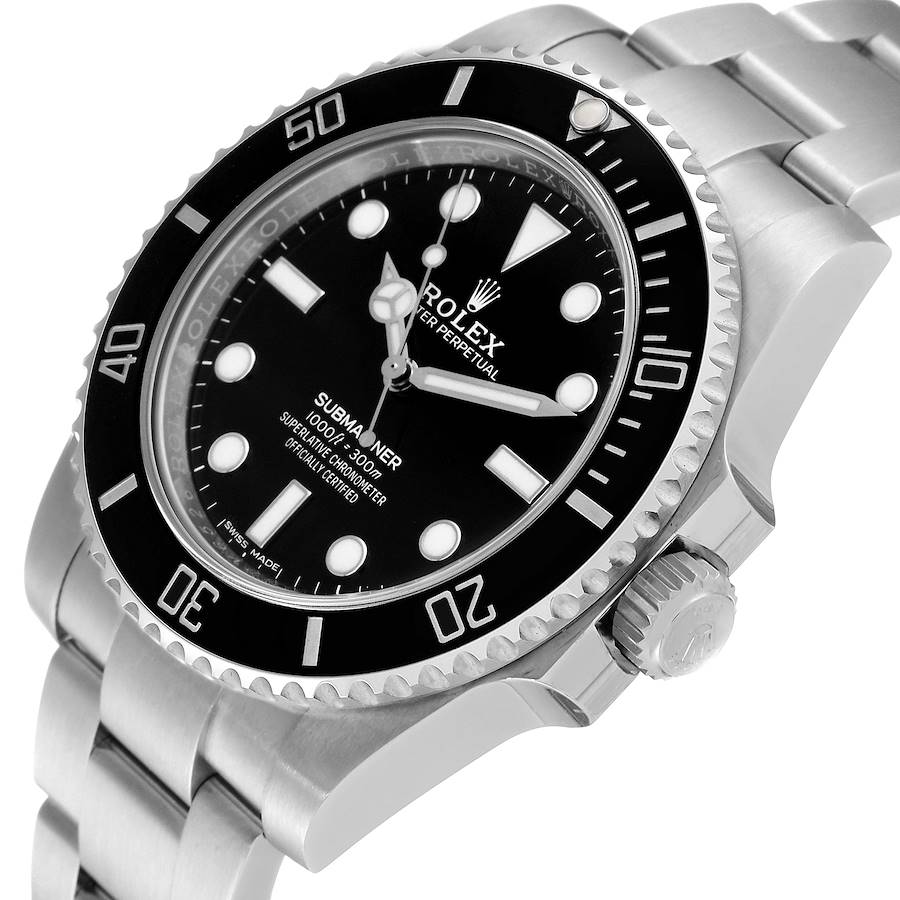 

Rolex Black Stainless Steel Submariner 114060 Men's Wristwatch 40 MM