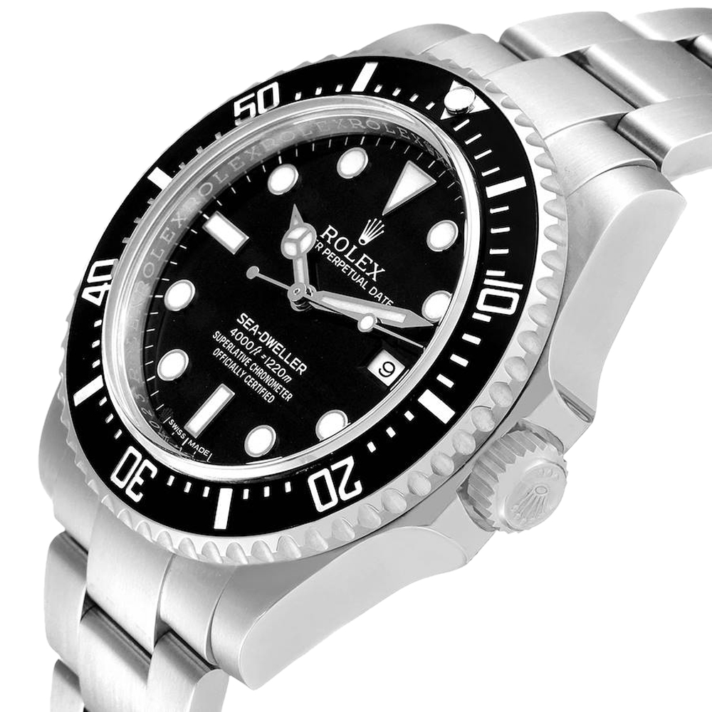 

Rolex Black Stainless Steel Seadweller 4000 Automatic 116600 Men's Wristwatch 40 MM