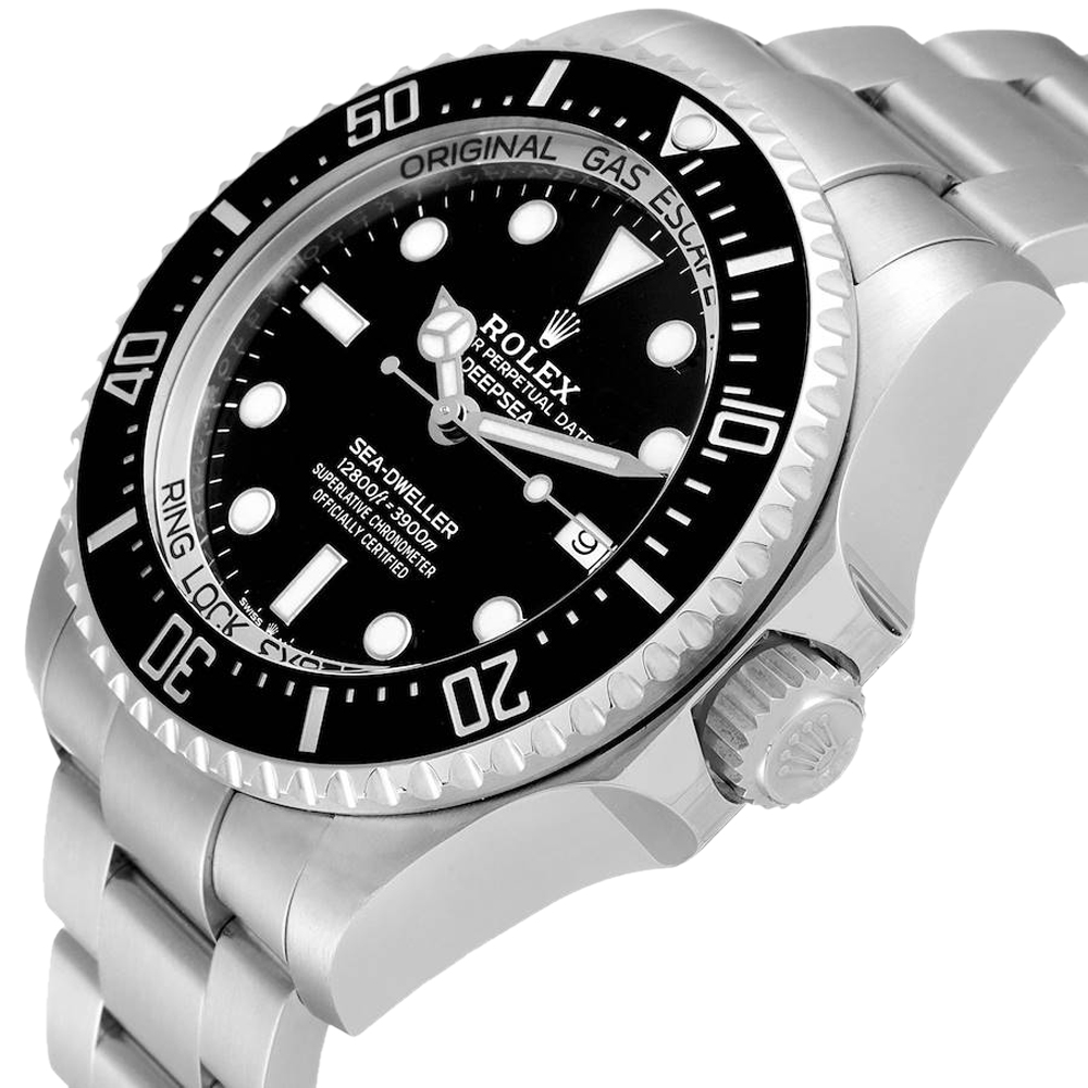 

Rolex Black Stainless Steel Seadweller Deepsea 126660 Men's Wristwatch 44 MM