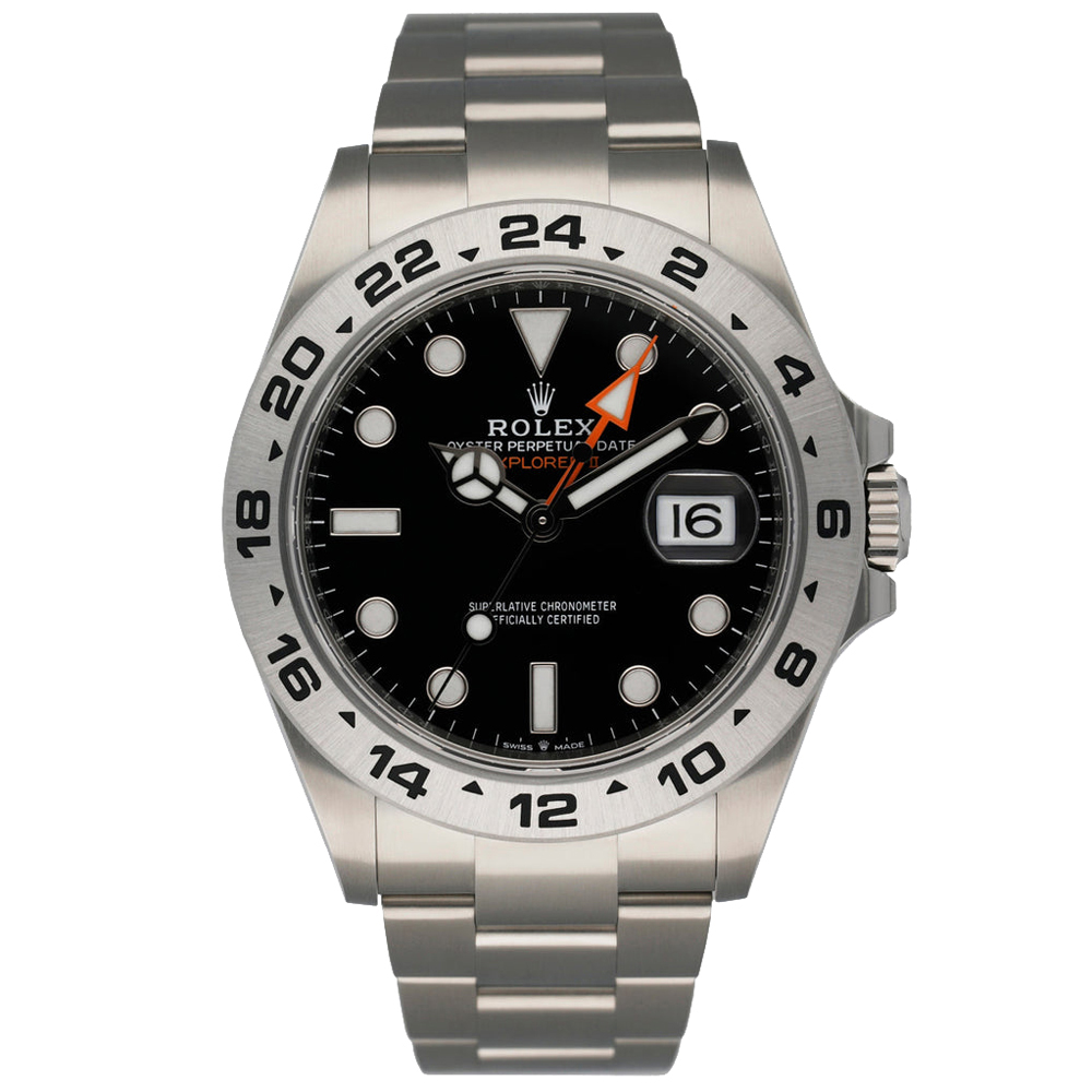

Rolex Black Stainless Steel Explorer II 226570 Men's Wristwatch