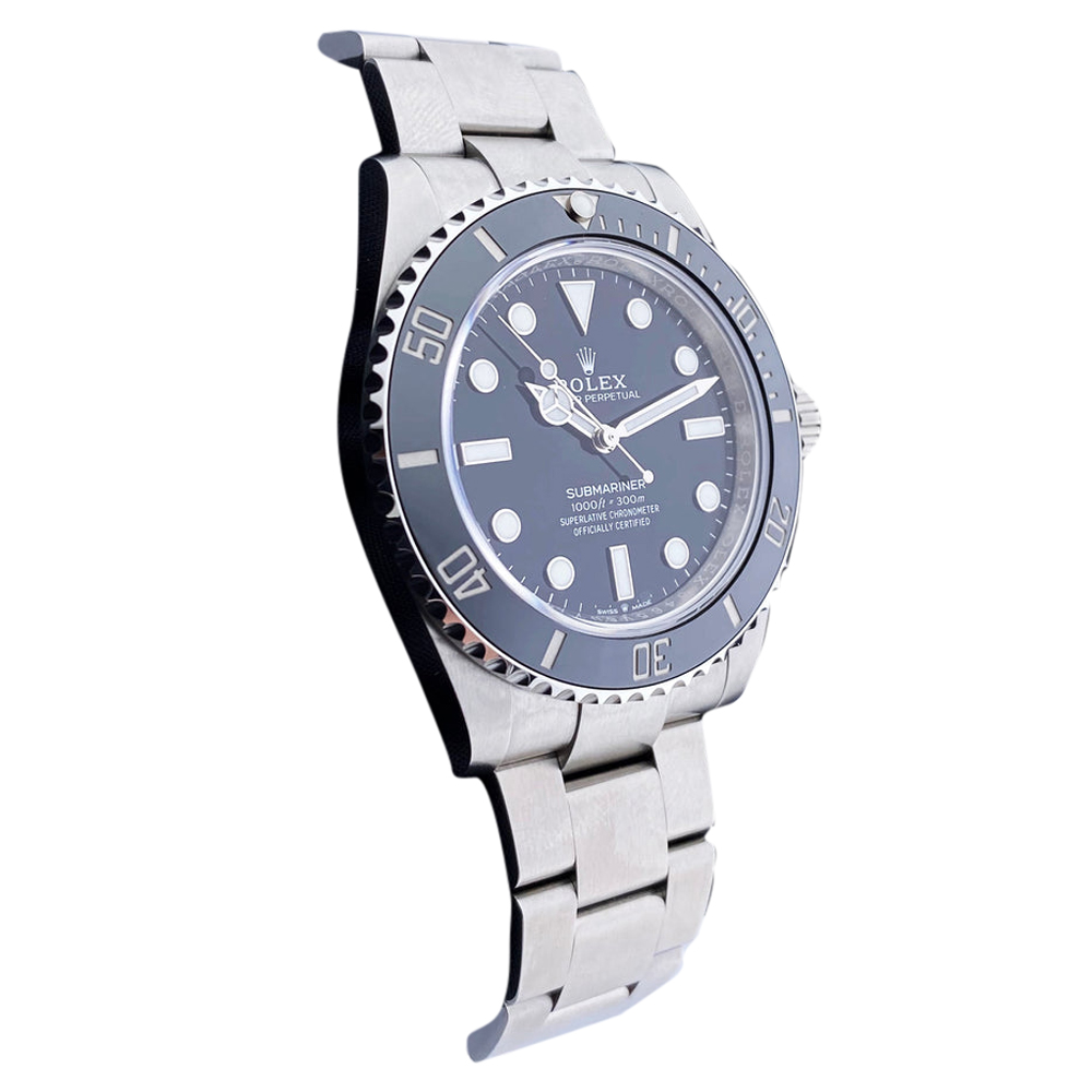 

Rolex Black Stainless Steel Submariner 124060 Men's Wristwatch 41 MM