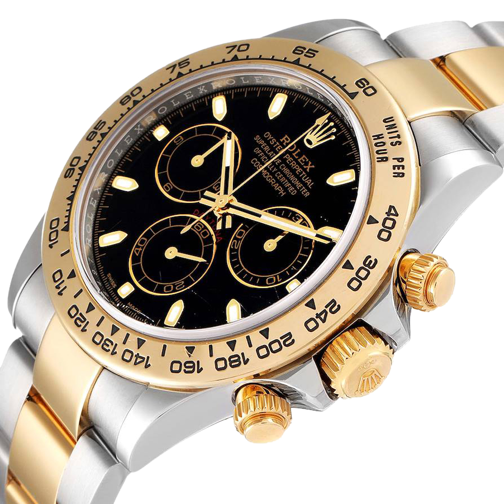 

Rolex Black 18K Yellow Gold And Stainless Steel Cosmograph Daytona 116503 Men's Wristwatch 40 MM