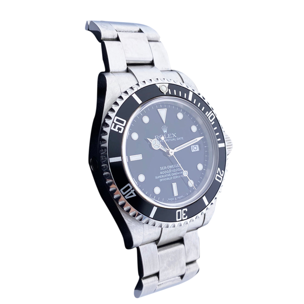 

Rolex Black Stainless Steel Sea-Dweller 16600 Men's Wristwatch 40 mm