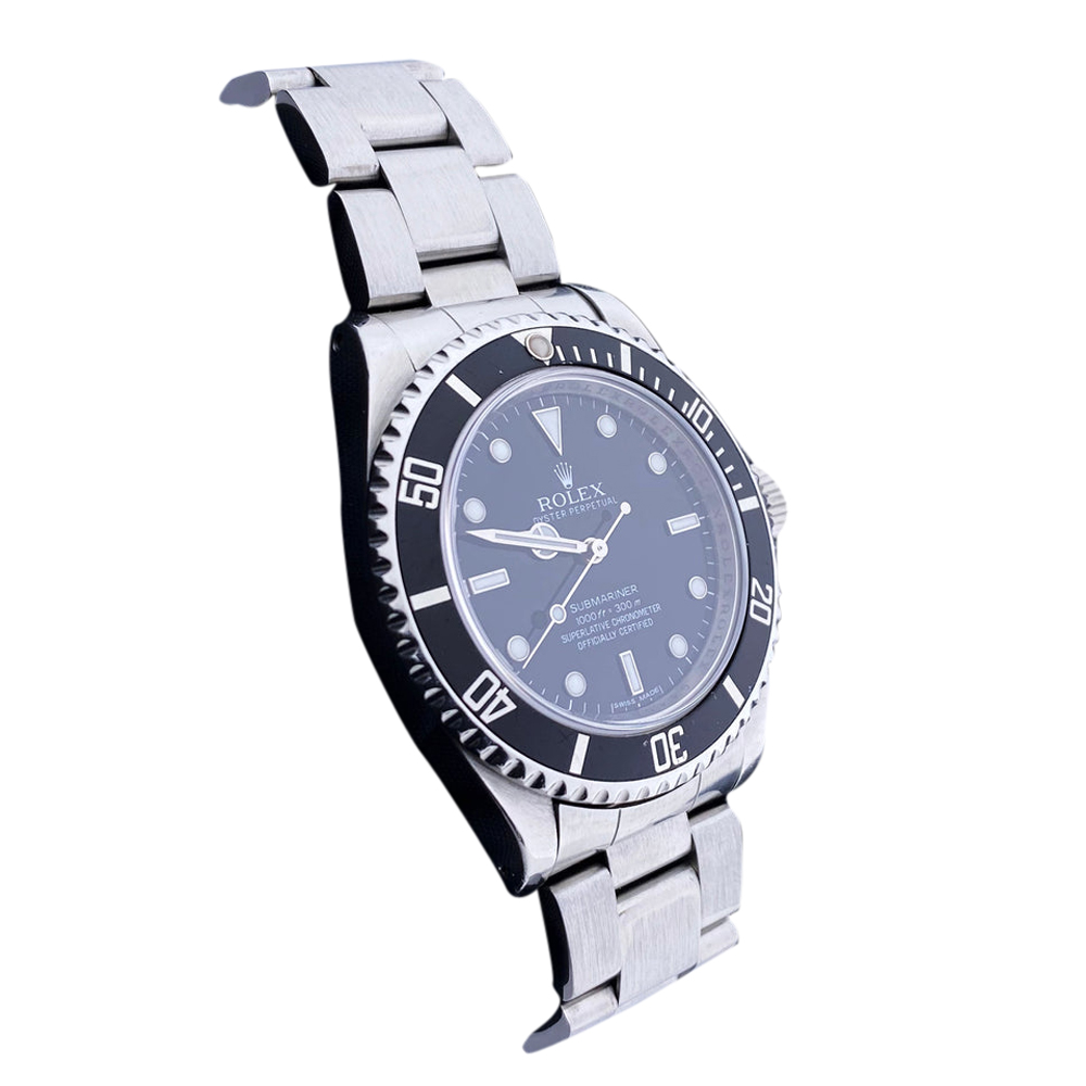 

Rolex Black Stainless Steel Submariner 14060 Men's Wristwatch 40 mm