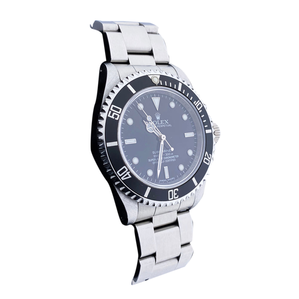 

Rolex Black Stainless Steel Submariner 14060 Men's Wristwatch 40 mm