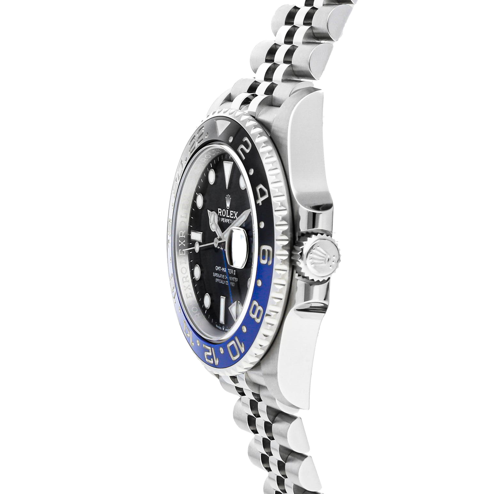 

Rolex Black Stainless Steel GMT-Master II "Batman" 126710BLNR Men's Wristwatch 40 MM