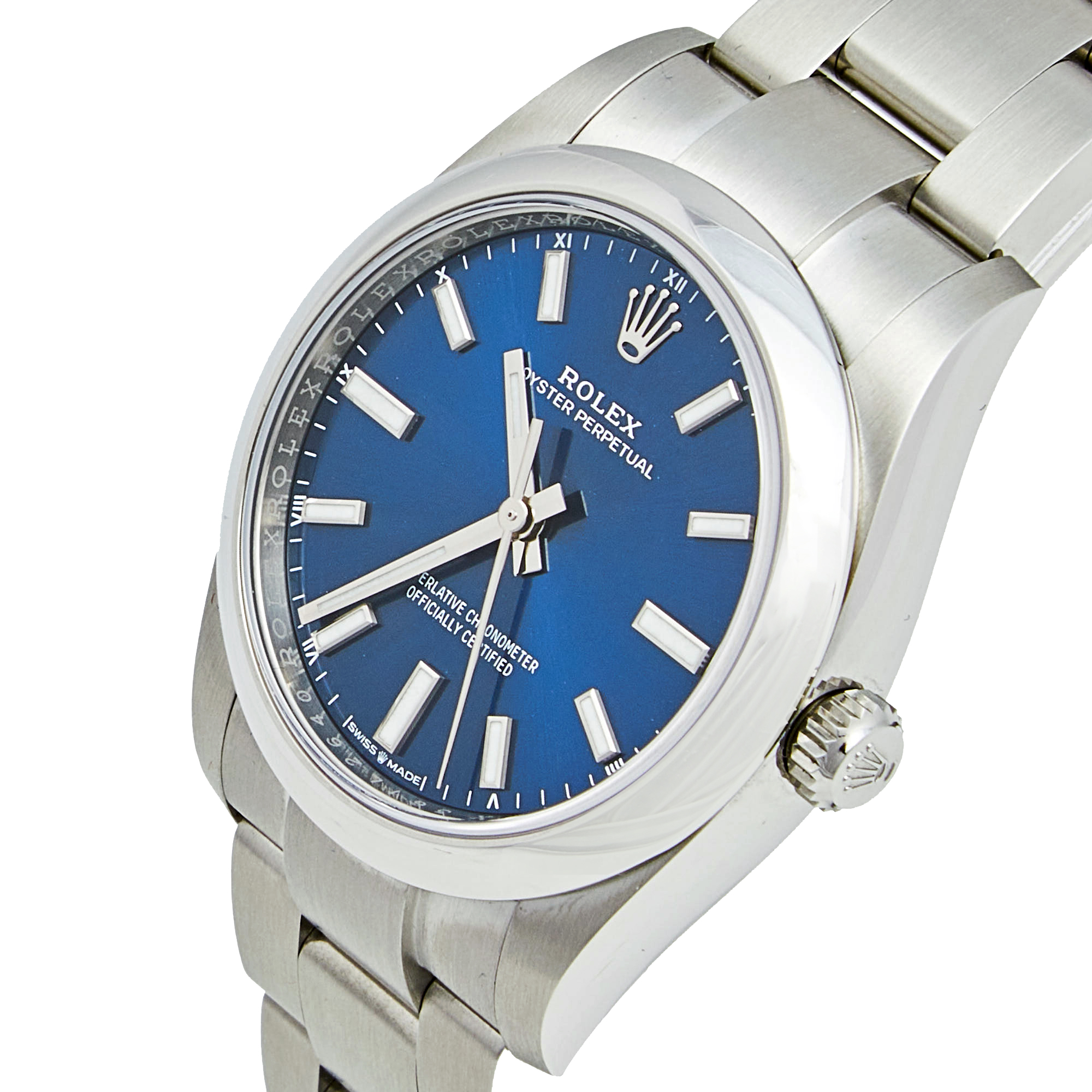 

Rolex Blue Stainless Steel Oyster Perpetual