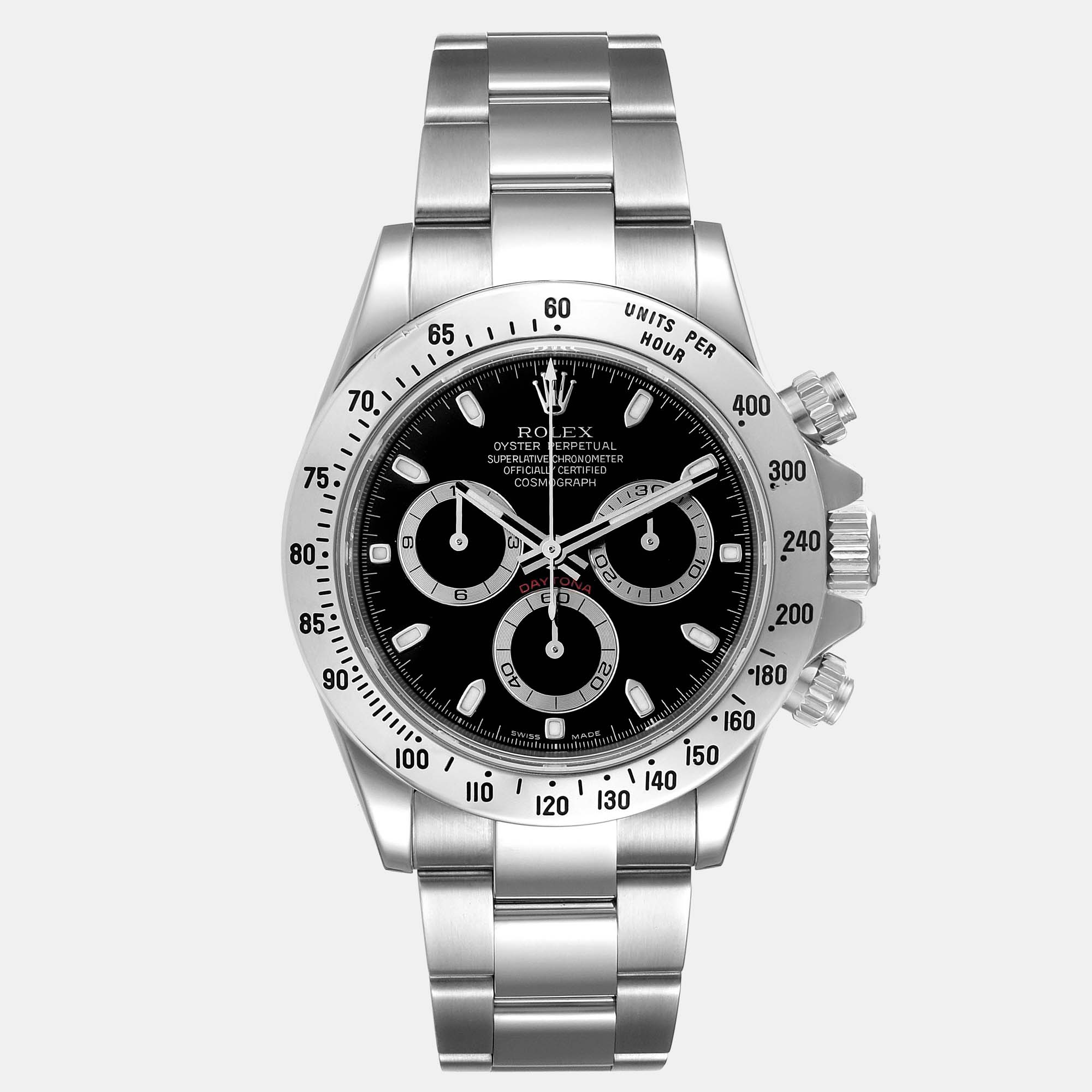 Men's Rolex Daytona Bamford Black Stainless Steel Watch 116520 PRE-OWN –  Global Timez