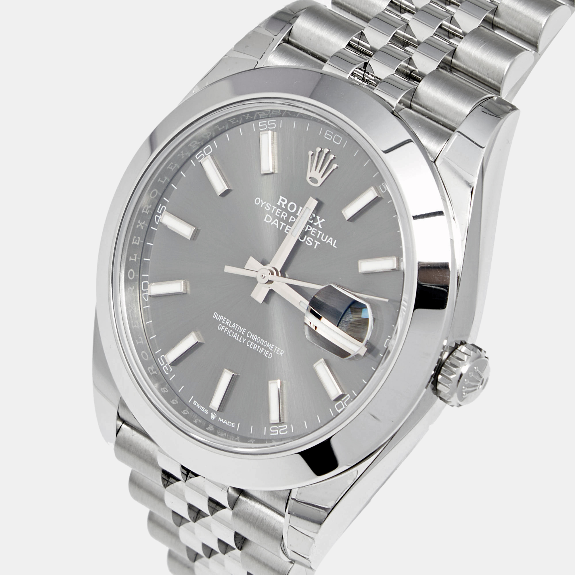 

Rolex Slate Stainless Steel Datejust, Grey