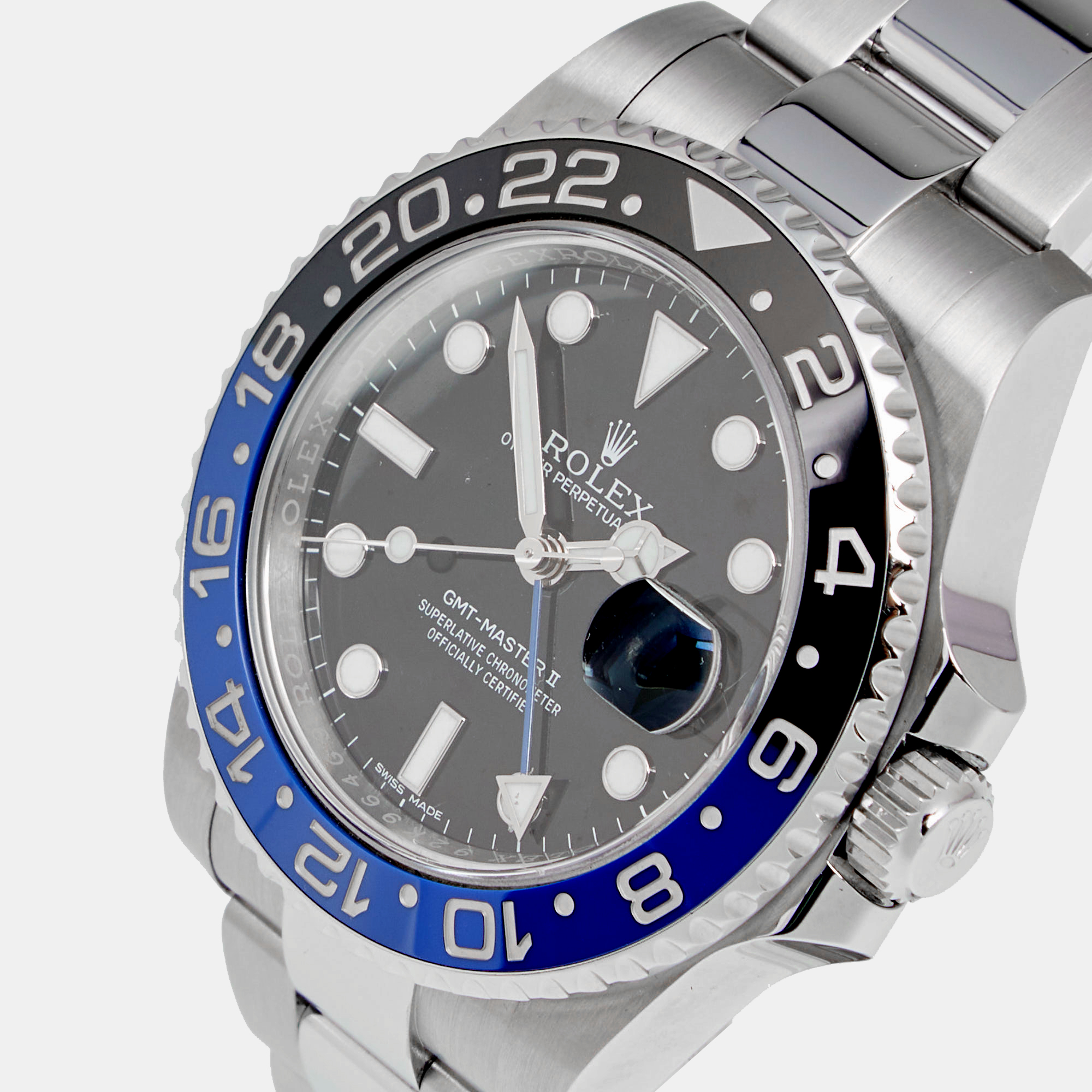 

Rolex Black Cerachrom Stainless Steel GMT-Master II 'Batman, Silver