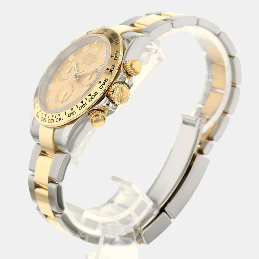 

Rolex Champagne Yellow Gold and Stainless Steel Cosmograph Daytona 116503 Men's Wristwatch 40 mm