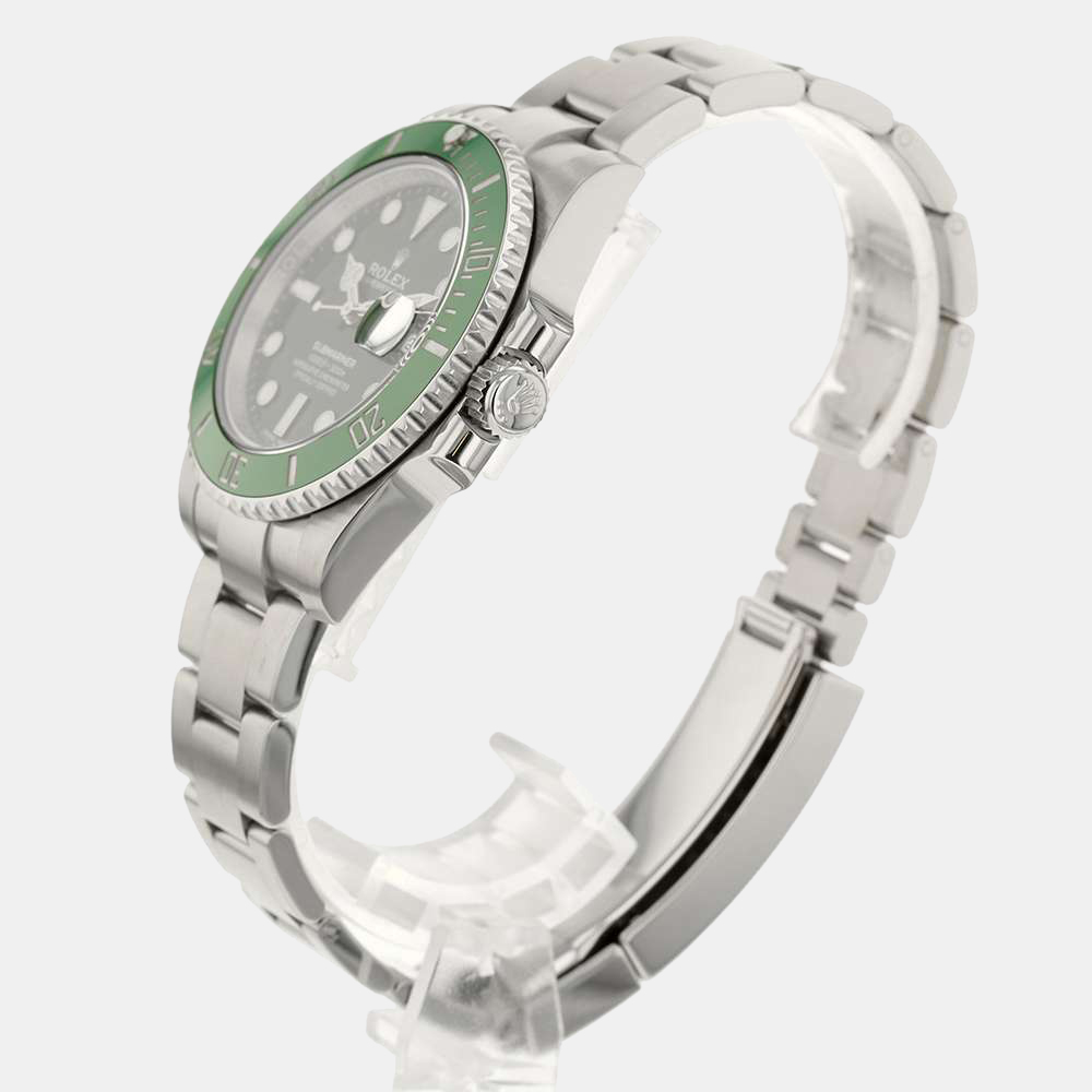 

Rolex Green Stainless Steel Submariner Date 116610LV Men's Wristwatch 40 MM