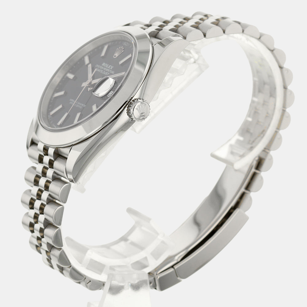 

Rolex Blue Stainless Steel Datejust 126300 Men's Wristwatch 41 mm