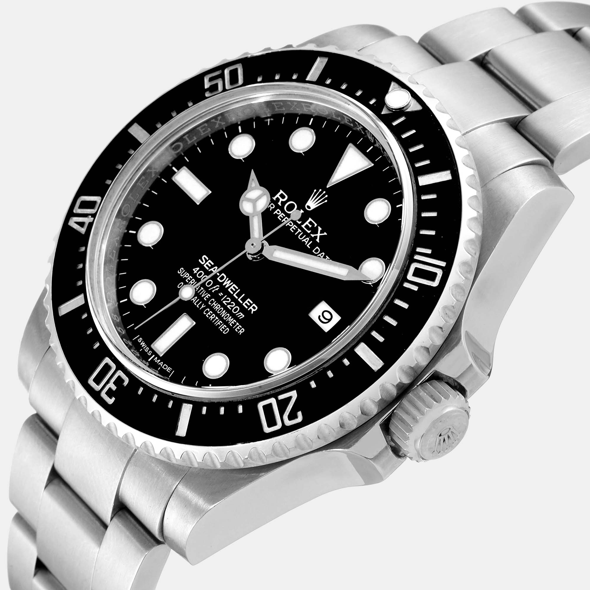 

Rolex Black Stainless Steel Sea-Dweller Deepsea 116660 Automatic Men's Wristwatch 44 mm