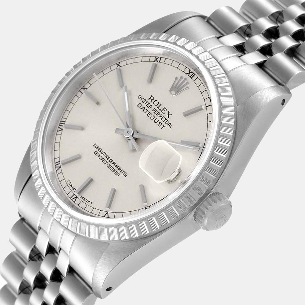 

Rolex Silver Stainless Steel Datejust