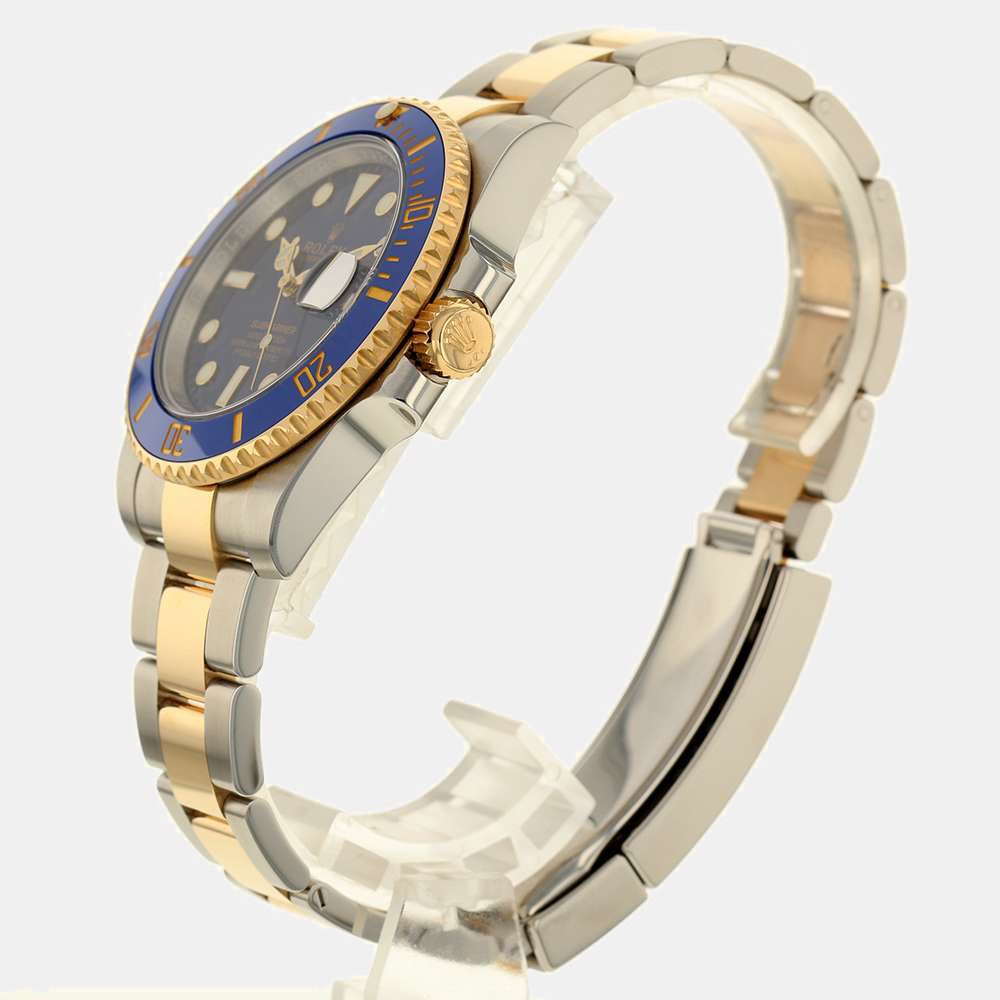 

Rolex Blue 18K Yellow Gold And Stainless Steel Submariner 116613LB Automatic Men's Wristwatch 40 mm