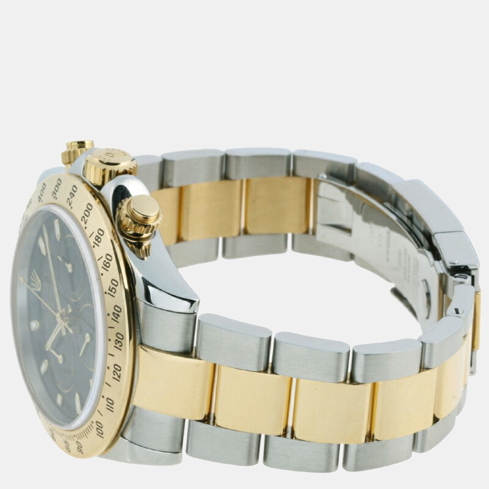 

Rolex Black 18K Gold And Stainless Steel Cosmograph Daytona 116523 Automatic Men's Wristwatch 41 mm